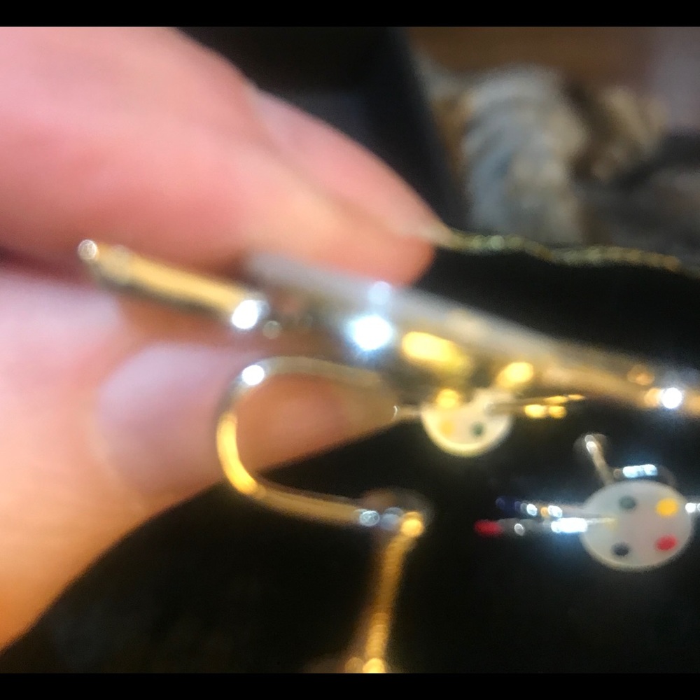 Antique Jewelry Pin & Screw Earrings - Picture 4 of 4